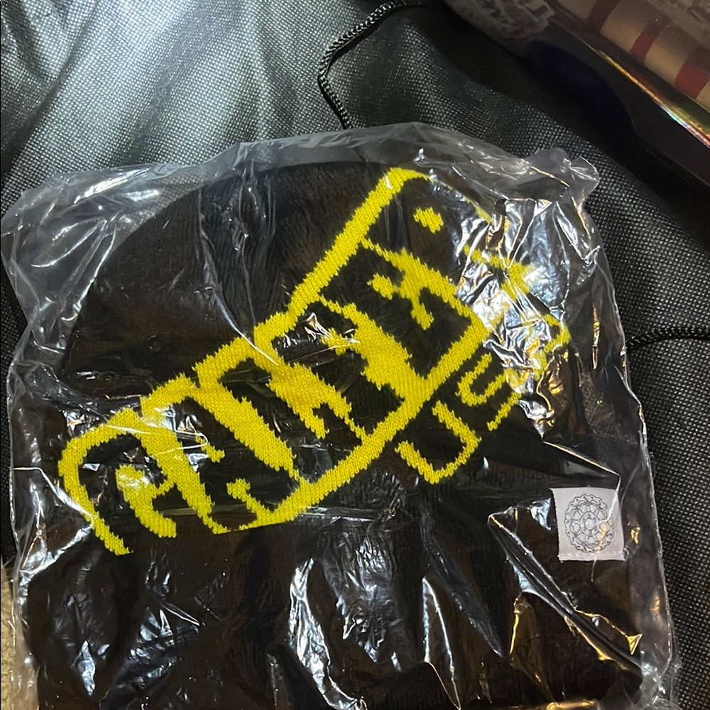 Black and Yellow Beanie